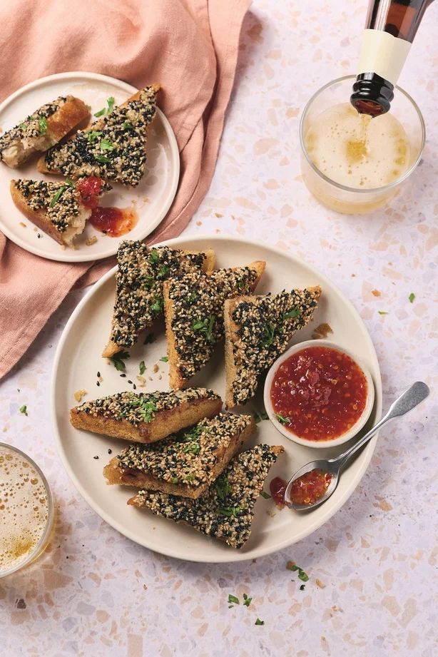 sesame prawn toast